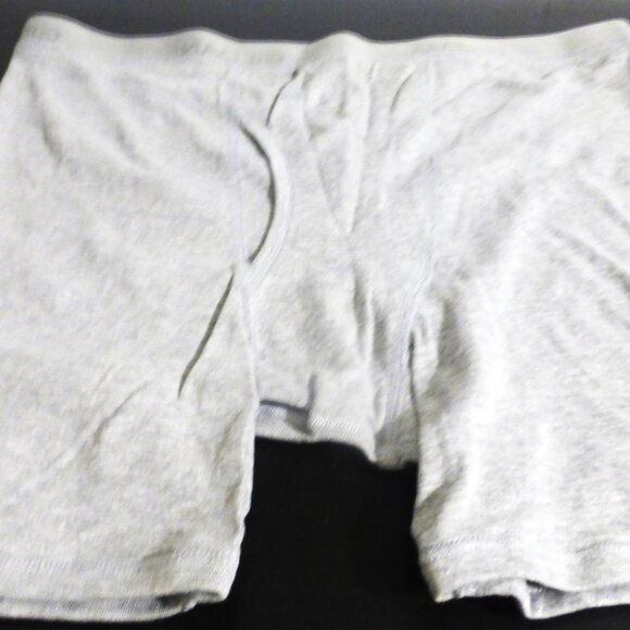 CLTH1 - 3X Gildan MEN'S BOXERS Size 2XL Grey & Dark Gray Men's Underwear Briefs - Picture 5 of 8